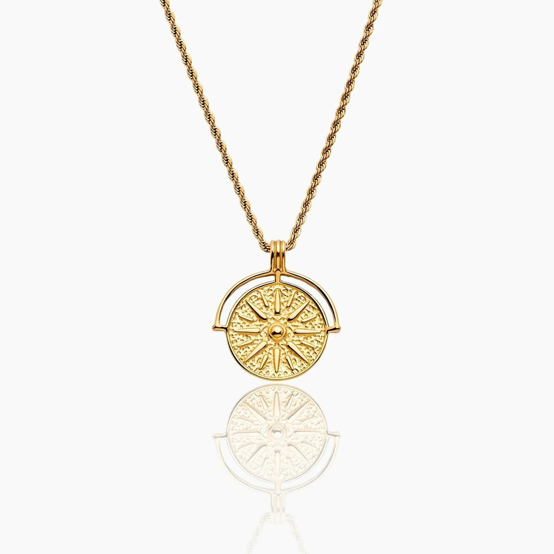 Compass Medallion Necklace