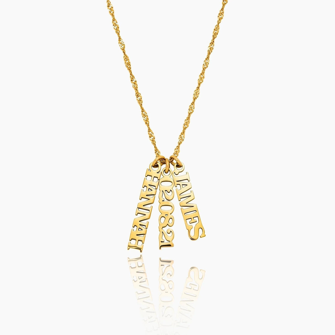 Singapore Multiple Name Necklace