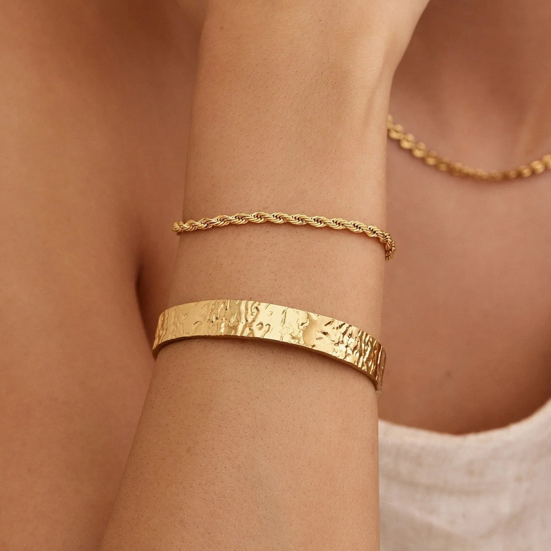 Textured Cuff Bracelet