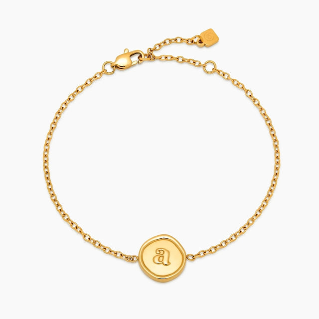 Bracelet with Engraved Initial