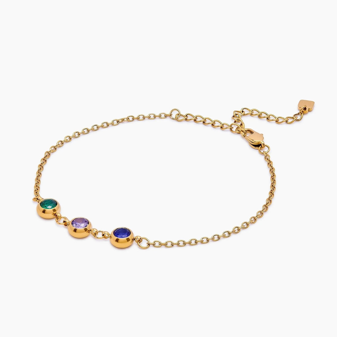 Personalized Bracelet with Multiple Birthstones