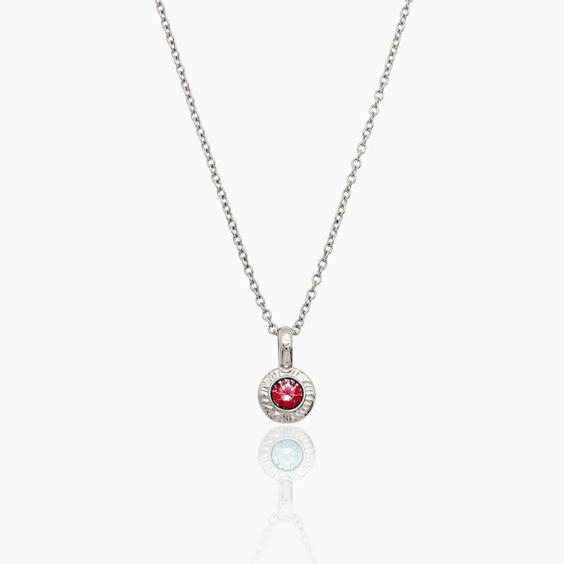 Necklace with Crushed Birthstone Pendant