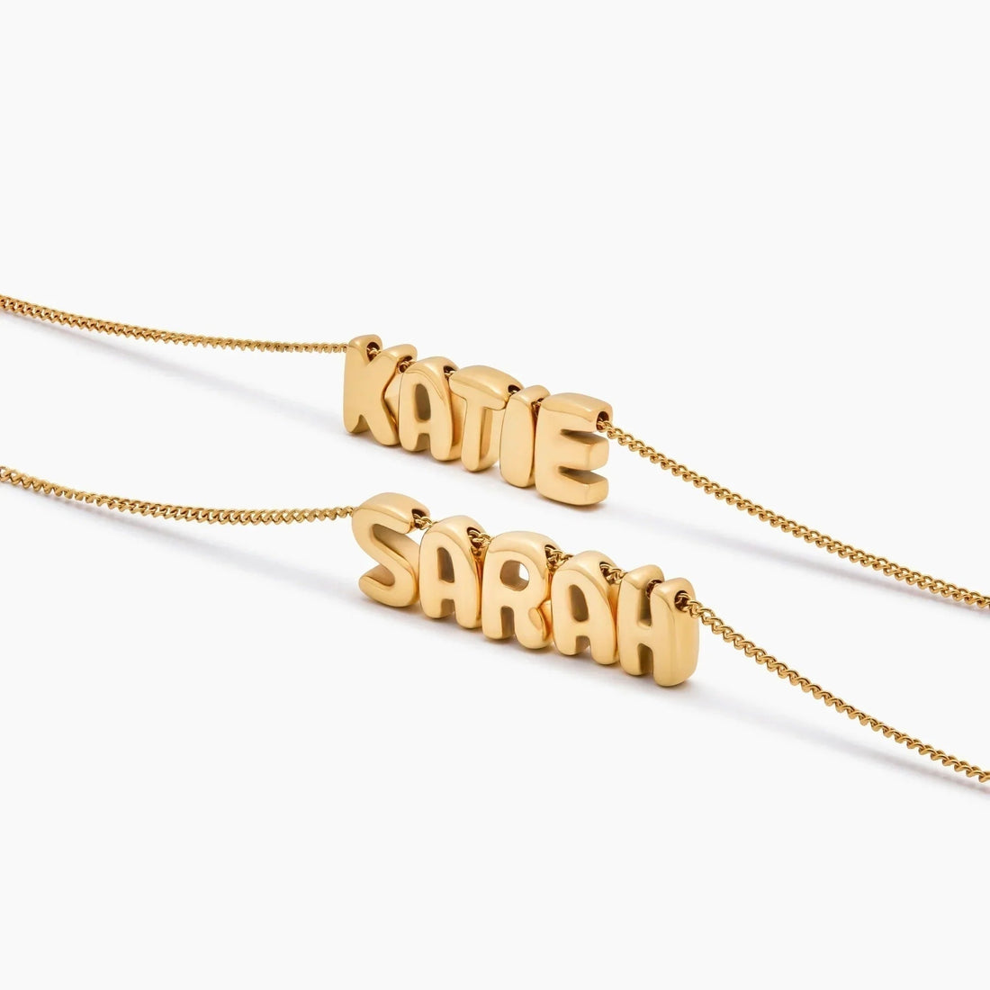 Bubble Personalized Name Necklace
