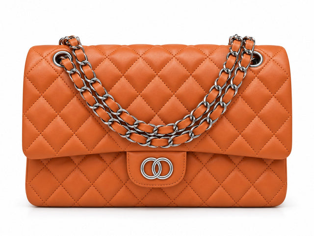 Quilted Flap Bag - Dark Caramel